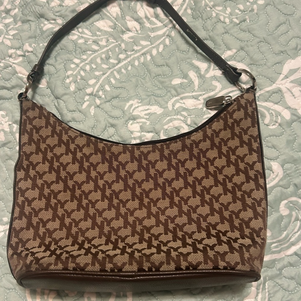 Blank NYC Brown and Tan Patterned Shoulder Bag